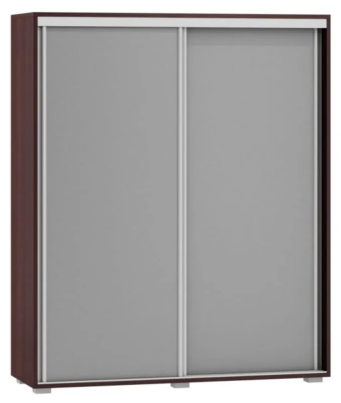 120 cm de large Armoire avec 5 casiers et 2 portes | Couleur: Gris Abbildung