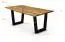 Table de salle à manger Taranaki 08 en chêne sauvage massif huilé - Dimensions : 140 x 90 cm (L x P)