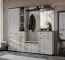 Vestiaire / Coussin inclus / Miroir / Couleur : Cachemire / Noir / 4 crochets / Panneau rembourré / Dimensions : 210 x 32 x 203 cm / Armoire / 3 tiroirs