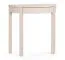 Coiffeuse / Couleur : Beige / Un petit tiroir / Sobre / Dimensions : 80 x 43 x 78 cm / Pieds : Bois de hêtre / Pour chambre à coucher / Design semi-circulaire