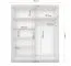 Armoire penderie Gorski 07 | 1,8 m de large | Gris-blanc avec miroir | 6 compartiments | 218 x 183 x 61 cm