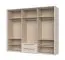 Armoire grand format 6 portes Neiafu 78 | 2 tiroirs | cadre LED | Soft-Close | 226 x 277 x 60 cm