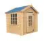 Maisonnette de jeux Happy Park Bleu - 1,05 x 1,05 mètres en planches de 13 mm