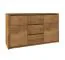 Commode Selun 02 | Chêne brun foncé | 80 x 140 x 43 cm | Design moderne et pratique