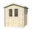 Abri de jardin Scheibbs - 2,32 x 2,22 mètres en madriers de 19 mm, toit en bois massif et carton bitumé inclus
