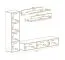 Meuble mural Hompland 62 blanc | Grand espace de rangement | LED bleue | 170 x 210 x 40 cm