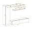 Meuble mural Hompland 62 blanc | Grand espace de rangement | LED bleue | 170 x 210 x 40 cm