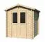 Bois-Abri de jardin 2,2 x 2,2 mètres (incl. toit) | Laissé naturel | toit à deux pentes Abbildung