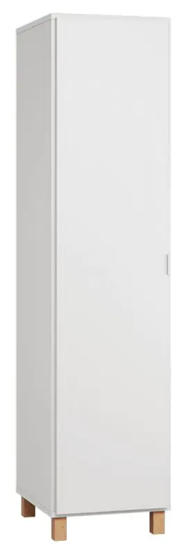 Armoire à portes battantes / armoire Invernada 12, couleur : blanc - Dimensions : 195 x 47 x 57 cm (H x L x P)
