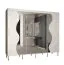 Armoire avec miroir Jotunheimen 191, couleur : blanc - dimensions : 208 x 250,5 x 62 cm (h x l x p)