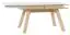 Table de salle à manger extensible Minnea 33, couleur : blanc / chêne - Dimensions : 139 - 219 x 100 cm (L x P)