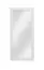 Miroir Camprodon 04, couleur : blanc chêne - 113 x 50 x 2 cm (H x L x P)