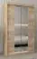 Armoire à portes coulissantes / Penderie avec miroir Tomlis 02A, Couleur : Chêne de Sonoma - Dimensions : 200 x 120 x 62 cm (H x L x P)