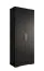 Armoire simple avec grand espace de rangement Karpaten 12, Couleur : Noir - dimensions : 236,5 x 100 x 47 cm (h x l x p)