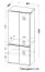 Chambre des jeunes - armoire à portes battantes / armoire Alard 01, couleur : blanc - Dimensions : 195 x 80 x 52 cm (H x L x P)