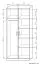 Armoire à portes battantes / penderie Sepatan 03, couleur : aulne - Dimensions : 180 x 80 x 50 cm (H x L x P)