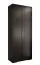 Armoire dressing stylée Beskiden 20 | Noir mat élégant | 236,5 x 100 x 47 cm | 2 portes, 12 compartiments