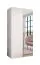 Armoire / 1 porte miroir / Couleur : Blanc / 1 compartiment / Poignées : Cachemire / 1 tringle à vêtements / 1 mètre de large / Fonction Soft-Close / Dimensions : 100 x 52 x 202 cm