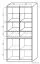 Vitrine Popondetta 21, couleur : chêne Sonoma - Dimensions : 200 x 95 x 38 cm (H x L x P)