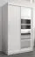 120 cm de large Armoire avec 5 casiers et 2 portes | Couleur: Blanc Abbildung
