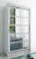 100 cm de large Armoire avec 5 casiers et 2 portes | Couleur : Blanc Abbildung