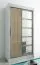 1 mètre de large Armoire avec 2 portes | Couleur : Chêne Sonoma / Blanc Abbildung
