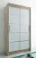 1 mètre de large Armoire avec 2 portes | Couleur : Chêne Sonoma / Blanc Abbildung