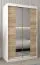 120 cm de large Armoire à portes coulissantes avec 2 portes | 5 casiers | 2 tringles à vêtements | Couleur: Chêne Sonoma / Blanc Abbildung