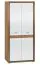 92 cm de large Armoire avec 2 portes | Couleur: Noisette / Blanc Abbildung