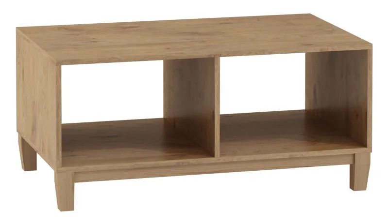 Table basse Alotau 12 | Finition chêne | 100 x 60 x 46 cm | Design moderne et pratique