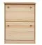 Bois massif-Armoire à chaussures, Couleur: Naturel 80x58x30 cm