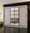 Armoire à portes coulissantes / Cachemire / 10 compartiments / 2 tringles à vêtements / Finition haut de gamme / 250 x 62 x 200 cm / Armoire / Porte miroir / Design moderne