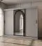Armoire à portes coulissantes / Cachemire / 10 compartiments / 2 tringles à vêtements / 250 x 62 x 200 cm / Armoire / Porte miroir / Finition haut de gamme / Design moderne