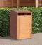 Abri pour poubelles Cubo Individuel, bois dur - Dimensions : 84 x 75 x 135 cm (L x l x h)