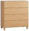 Commode Averias 07 en chêne | 4 tiroirs | LED intégrée | 100 x 90 x 47 cm | Design moderne
