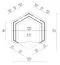 Maison grill Eisenhut 16 - Dimensions : 326 x 376 x 310 (L x P x H), Surface au sol : 9 m², Toit en toile