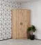 Armoire d'angle - Ensemble F Fafe / 3 pièces / Couleur : Chêne Artisan / Noir / Espace de rangement suffisant / Fonction Soft-Close / 2 compartiments ouverts
