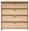 Bois massif-Armoire à chaussures, Couleur: Naturel 80x72x40 cm Abbildung