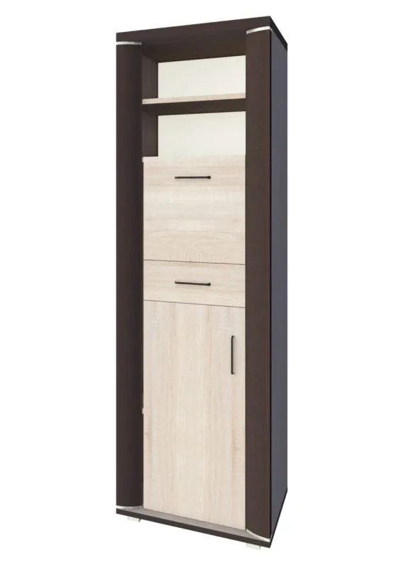 Armoire Aitape 28 | chêne foncé et clair Sonoma | 188 x 60 x 40 cm | Rangement optimal