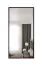 Miroir rectangulaire Mönch 01, Couleur : Noir mat - Dimensions : 60 x 100 cm (h x l)