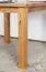 Table en pin massif couleur aulne Junco 239C (carré) - 100 x 100 cm (L x P)