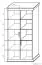 Armoire Wewak 16, couleur : chêne Sonoma - Dimensions : 200 x 100 x 42 cm (H x L x P)