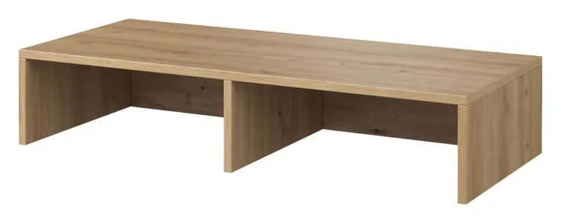 Elément supérieur pour meuble TV Slatina 19, Couleur : Chêne - Dimensions : 16 x 95 x 41 cm (H x L x P)