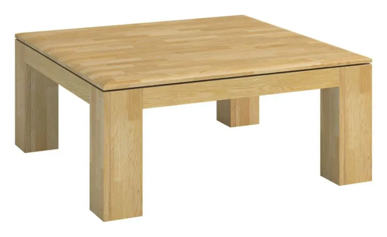 Table basse Lipik 22 | Chêne massif | 41 x 90 x 90 cm | Design moderne et fonctionnel