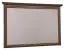 Miroir Sentis 16, couleur : brun foncé - 84 x 126 x 6 cm (h x l x p)