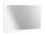 Miroir Sentis 16, couleur : blanc pin - 84 x 126 x 6 cm (h x l x p)