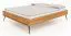 Lit simple ou d’appoint Rolleston 03 | Bois massif de hêtre cœur huilé | 140 x 200 cm | Design élégant, fabrication haut de gamme