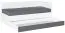 Tiroir pour lit de jeune Syrina 20, couleur : blanc - Dimensions : 20 x 197 x 86 cm (H x L x P)