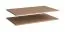 Tablette en bois / Lot de 2 / Couleur : Chêne Puccini / Dimensions : 99 x 55 x 2 cm