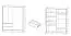 Armoire penderie moderne Kirkdale 04 | Blanc & Chêne Sonoma | 214 x 184 x 62 cm | Grand espace de rangement